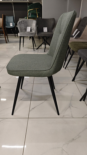 Стул на металлокаркасе Texas 3 поворотный синий / черный из шоурума 14